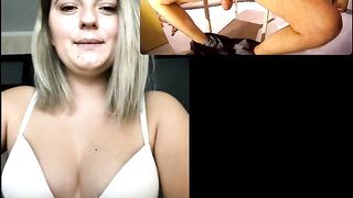 Cumtribute live on skype for Erika