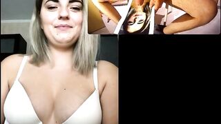 Cumtribute live on skype for Erika