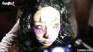 Bukakke Halloween Clown Facial Bigloads Big Cock Teen Swallowcum Gangbang Boobs