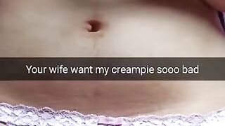 Your Cheating Wife is Ready for Huge Impregnation Creampie in her Pussy! [cuckold. Snapchat]