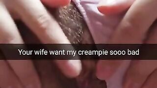 Your Cheating Wife is Ready for Huge Impregnation Creampie in her Pussy! [cuckold. Snapchat]