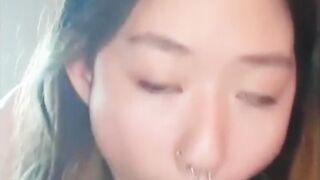 Asians giving Blowjob and getting Facials