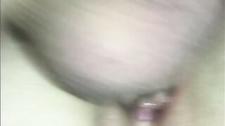 First Creampie for Tight Pussy Wife Filmed on Phone