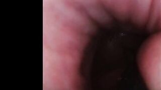 Camera inside pussy while big dick has its way