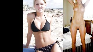 Sexy Bikini Girls - Dressed And Undressed Slideshow