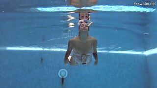 Puzan Bruhova sexy underwater submerged teen