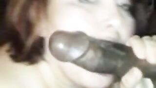 Nasty Older Woman Sucking off BBC