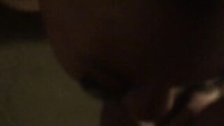 Ebony BBW Blows Me Deepthroats  and Swallows My Cum Load