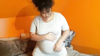 ChubbyValerie Compilation | Chubby Big Belly BBW Feedee Shows off Curves