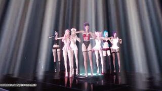 MMD Brown Eyed Girls-Abracadabra KDA Hot Dance 4K UHD 60FPS