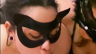 Two Sexy Thick Latinas have Fun Sucking on my Small Dick (Threesome in the Hotel Room)