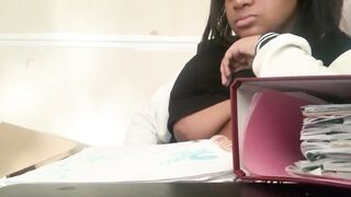 Wet Pussy Asmr on Zoom Study Session