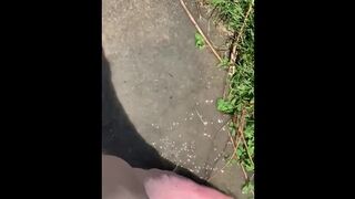 Feet Playing in a Puddle