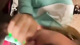 Blonde Deepthroat and Swallow BBC