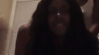 Ebony Lesbian Couple has Sex in Front of their Bestfriend on Facebook Live