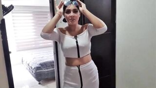 Martina recording a t1k tok when her bf fucks her sister