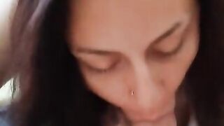 POV blowjob deep, close-up blowjob