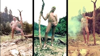 shameless nudist triptych - my shtick