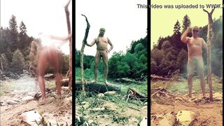 shameless nudist triptych - my shtick