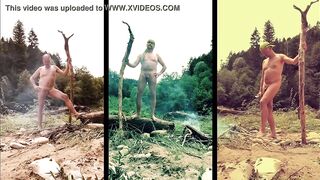 shameless nudist triptych - my shtick