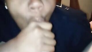 Ex Ebony Girlfriend Swallowing