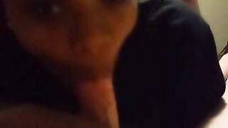 Ex Ebony Girlfriend Swallowing