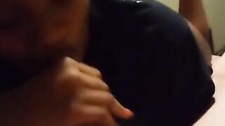 Ex Ebony Girlfriend Swallowing