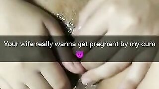 Hotwife stuff lover cum in her pussy and wanna get pregnant!