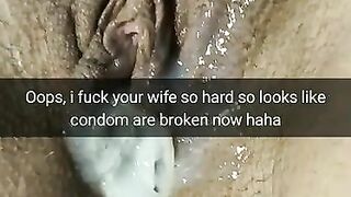 Condom get broken and now your cheating wife get pregnant!