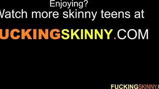 Super hot skinny teen fucks and suck with tinder guy