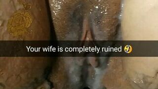 Your wife become ruined fuckmeat slut  for free creampies!