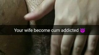 Wife become cum addicted ruined slut for creampies!