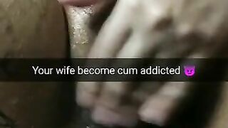 Wife become cum addicted ruined slut for creampies!