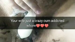 My wife is a crazy cum addicted cheating whore - Milky Mari