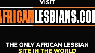 Curvy Ebony African Lesbians Butt Plug Play and Muffdiving