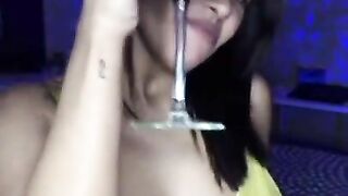 Tiktok live sexy girl Dow blouse and nipslip 6