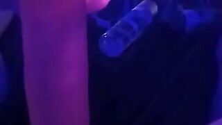 Squirting on girlfriends toy while she's at work