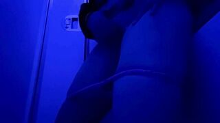 Touching myself in the airplane bathroom