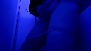 Touching myself in the airplane bathroom