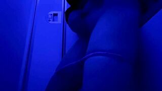 Touching myself in the airplane bathroom