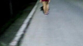 making public nudity exhibit on the streets and in the bridge after getting fucked by my friend