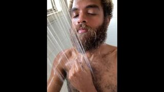 Could you get me wetter than this shower bitch? Thick hairy cock dripping Mount Men Rock Mercury