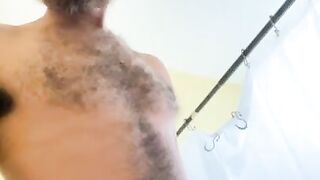 Could you get me wetter than this shower bitch? Thick hairy cock dripping Mount Men Rock Mercury