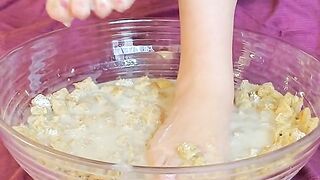 Foot Fetish Food Porn - Feet in a Giant Bowl of Wet Cereal