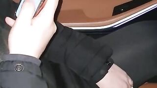 Step mom in leggings stuck into step son dick in car fucked by step son