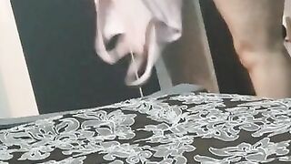 Step Mom SLOW MOTION Close up Pussy fucking & Creampie with step son