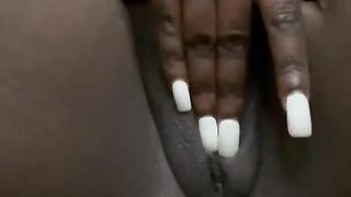 Ebony Masturbation