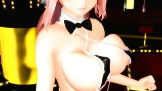 【MMD】SuperSonico Bunny - Bikini Dance!【R-18】