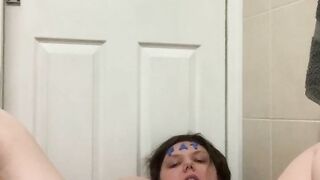 Fat slut cleans ass with toothbrush - ass to mouth humiliation