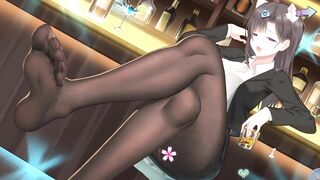 Cute Honey 2 Cat-girl Game sexy girl flirts in a bar